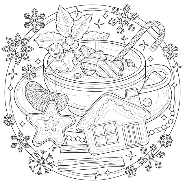 Cozy Christmas Hot Drink and Desserts