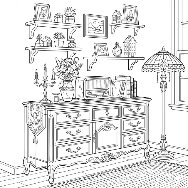 Vintage and Cozy Home Corner