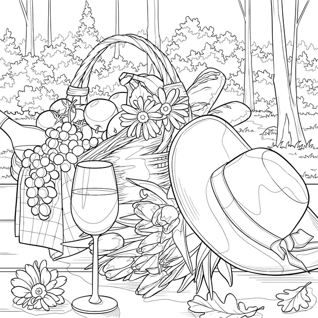 Outdoor Picnic Scene