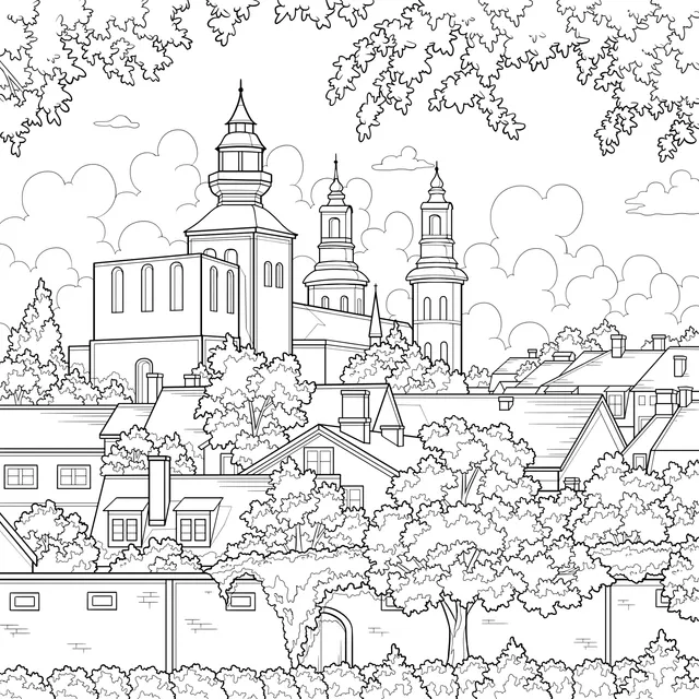 Beautiful Town Scenery