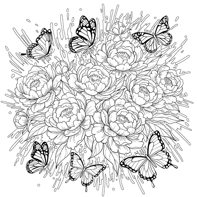 Flowers and Butterflies