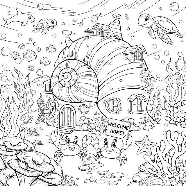 Underwater Snail - House Adventure