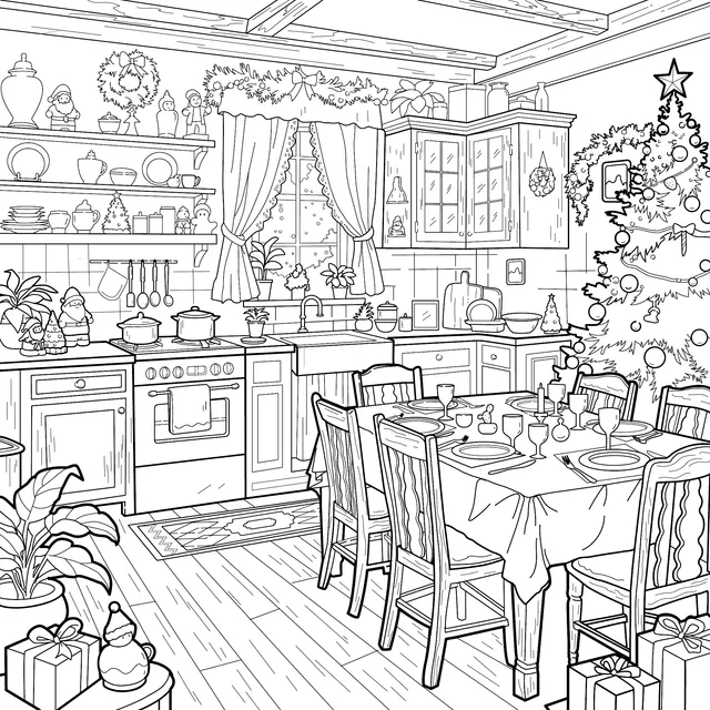 Cozy Christmas Kitchen
