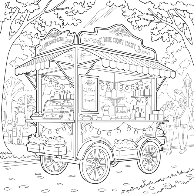 Leisure Food Cart in the Park