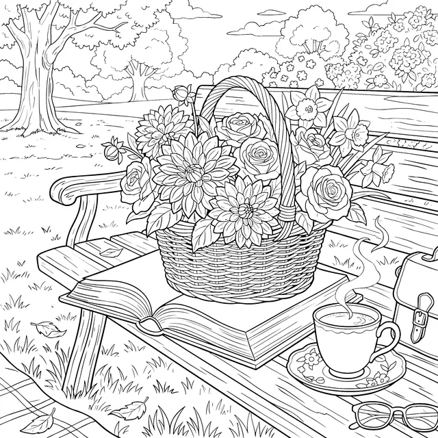 A Cozy Moment on a Park Bench