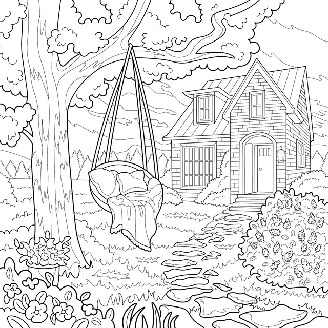 Cozy Courtyard Scenery