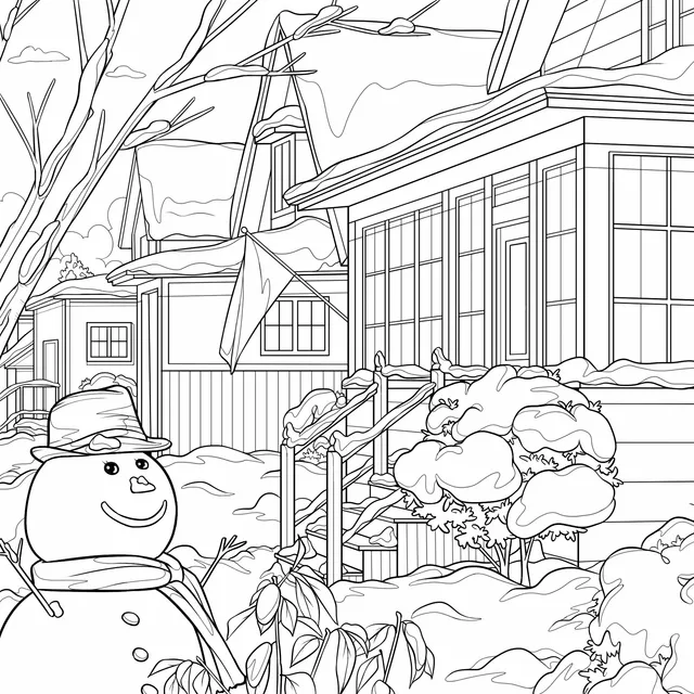 Warm Winter Street Scene