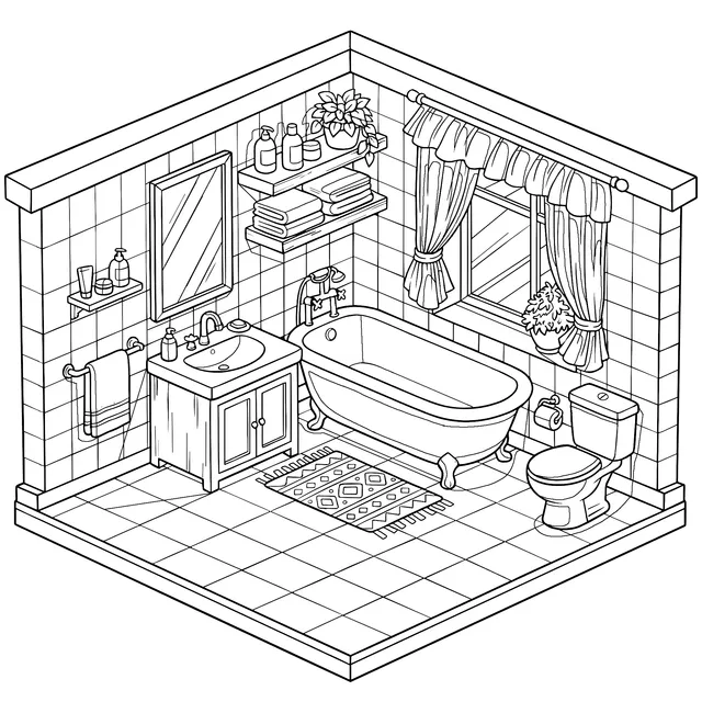 A Cozy Corner of the Bathroom