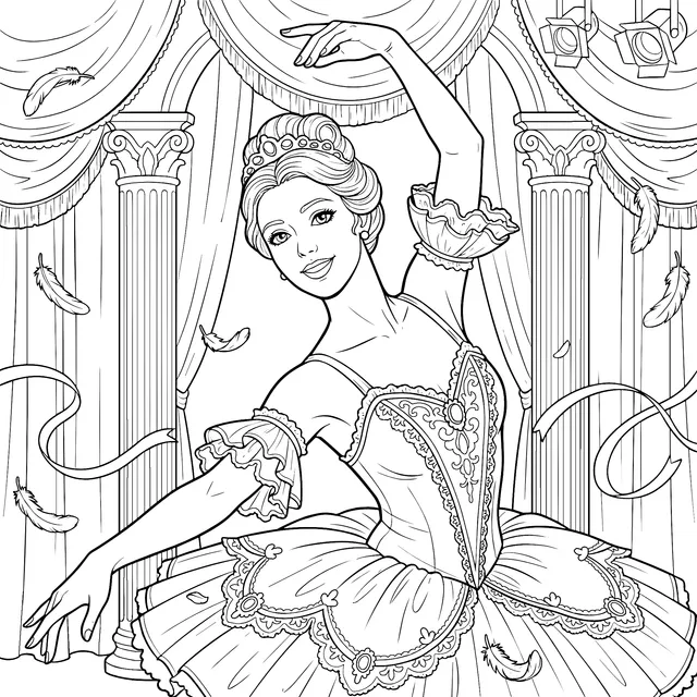 Ballet Dancer on Stage