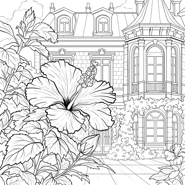 Elegant Building in the Garden