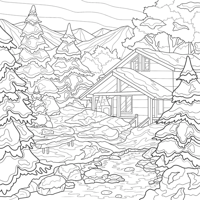 Winter Mountain Cabin