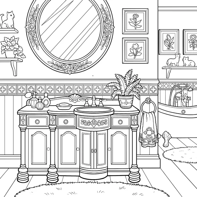 Dreamy Bathroom Scene