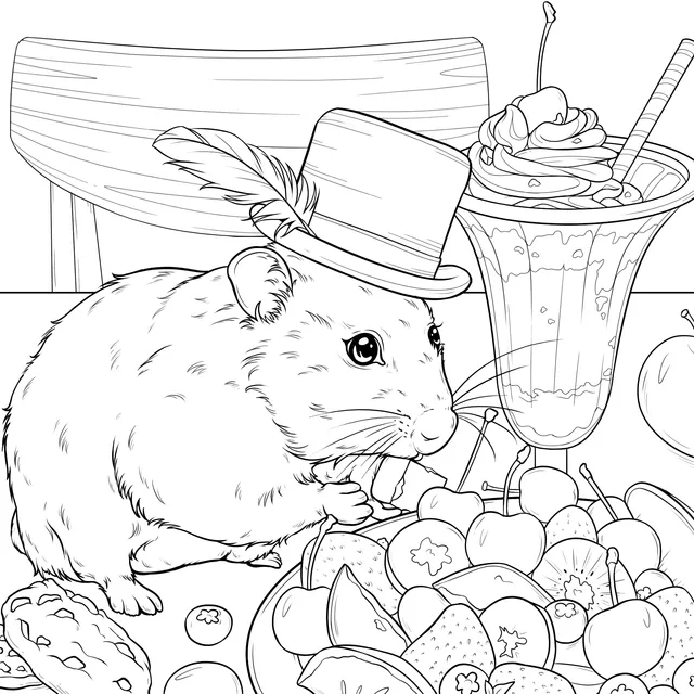 Hamster's Joyful Feast