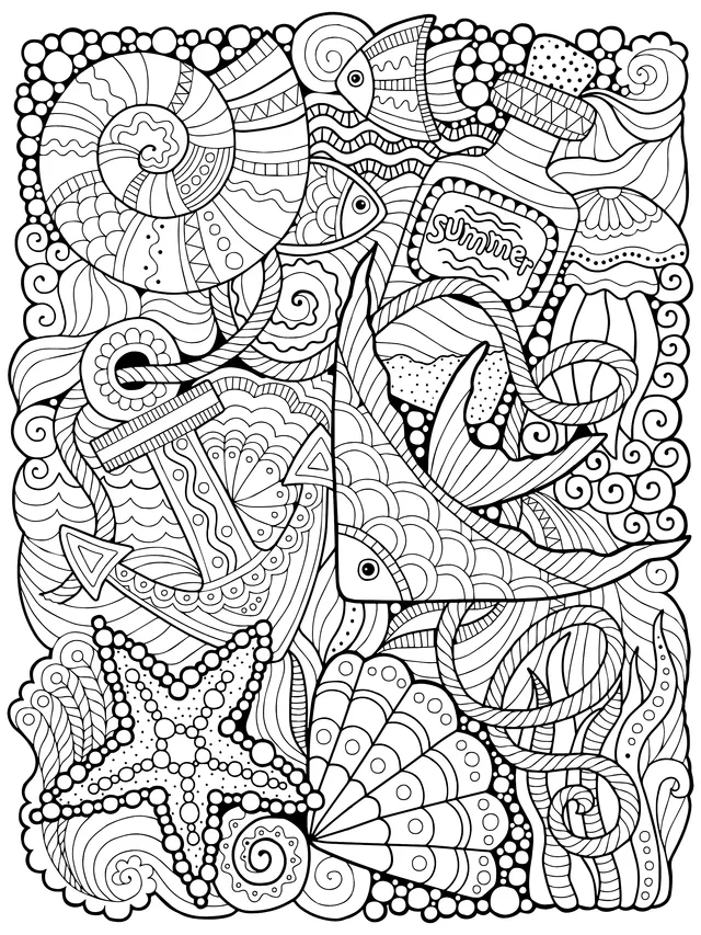 Ocean - themed Pattern