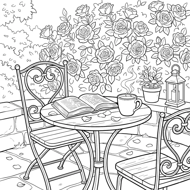 A Cozy Reading Time in the Garden