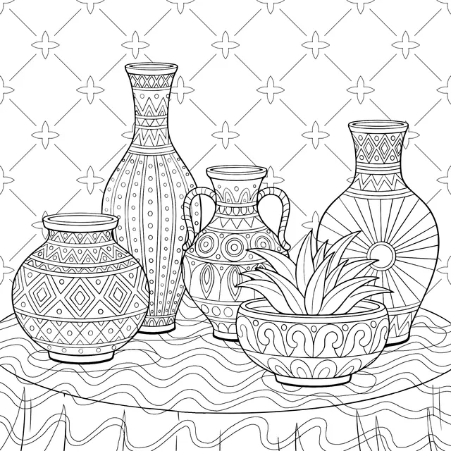 Colorful Vase Still - life