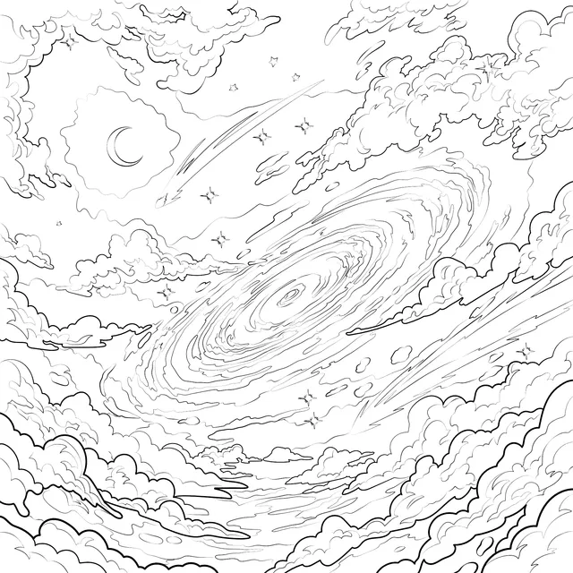 Dreamy Star - filled Sky Scene