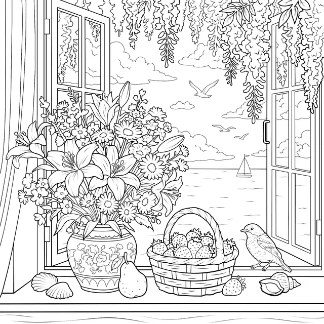 Beautiful View by the Window