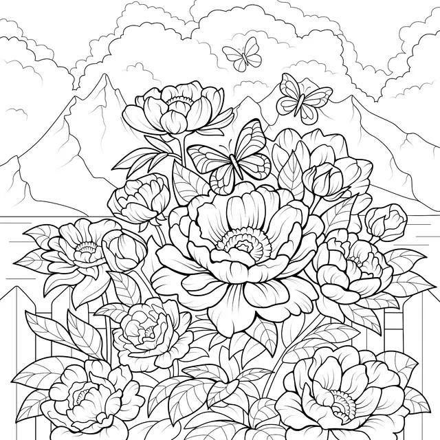 Flowers and Butterflies