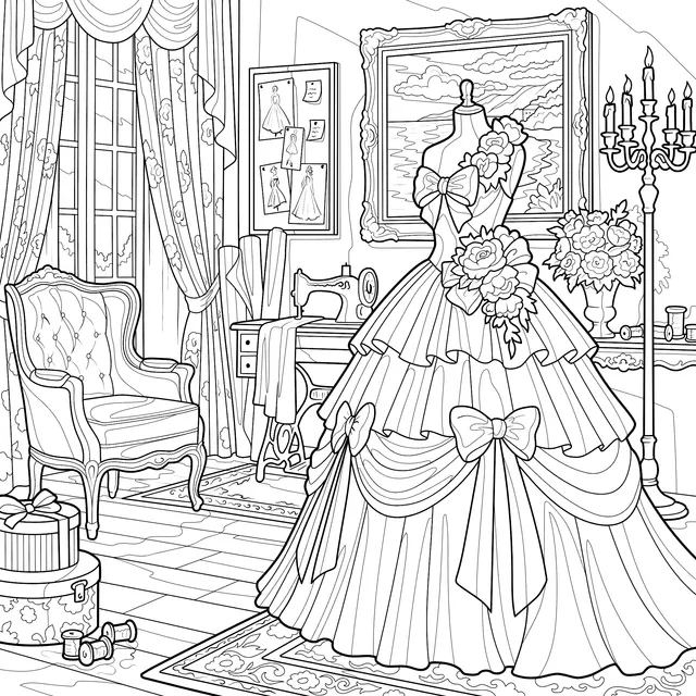 Exquisite Dress Studio Scene