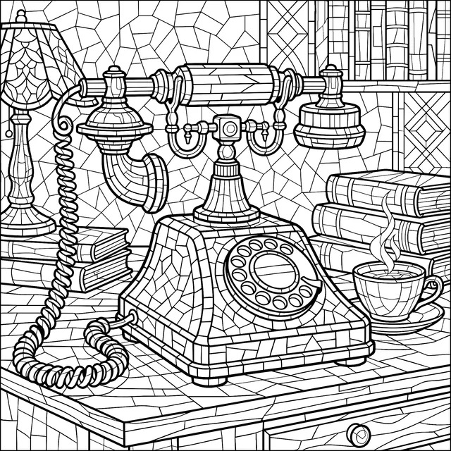 Vintage Telephone Scene