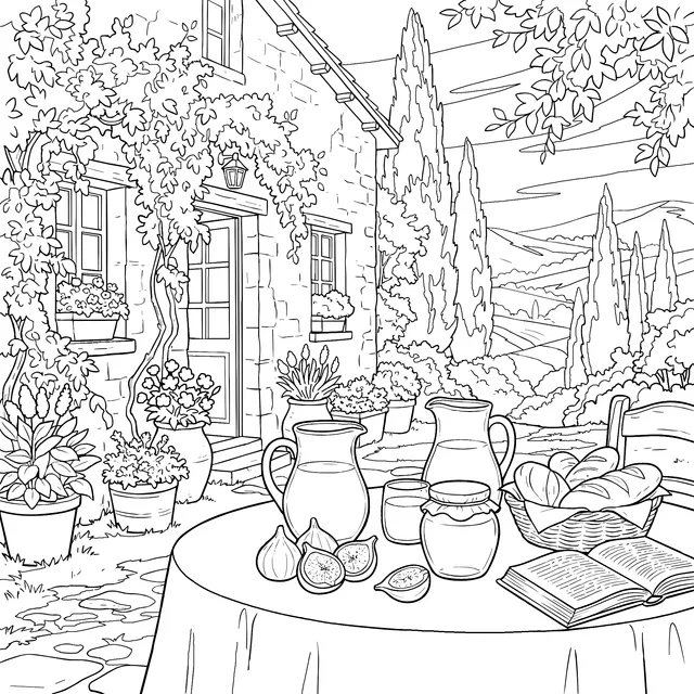 Rural Courtyard Scenery