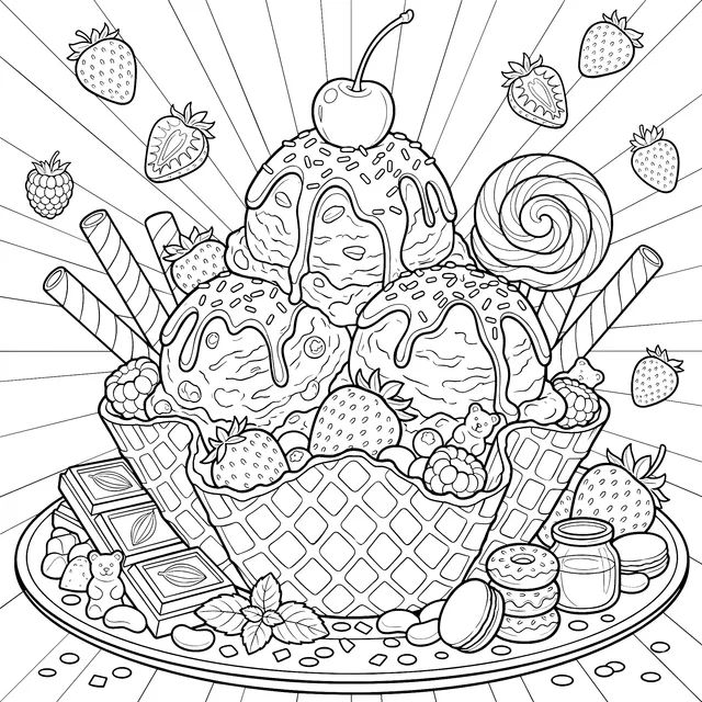 Colorful Dessert Feast