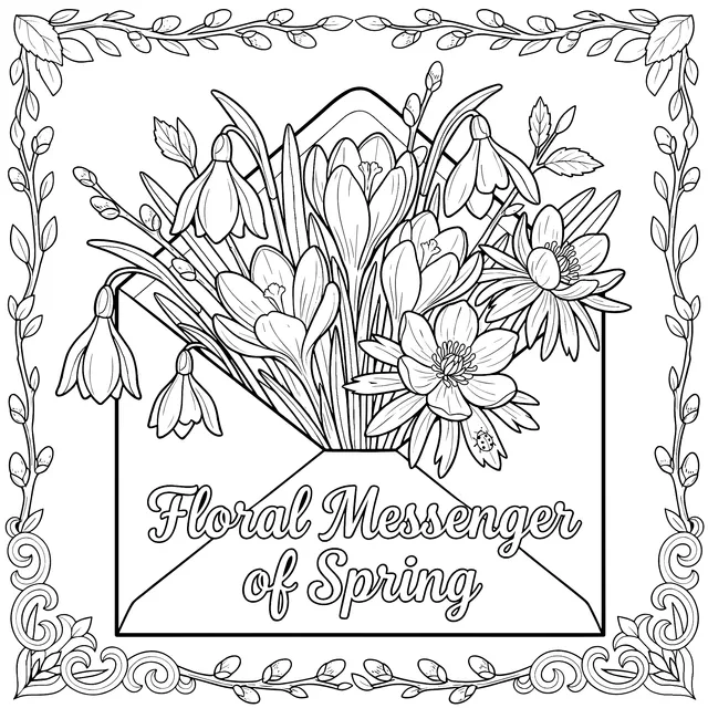 Spring Floral Messenger