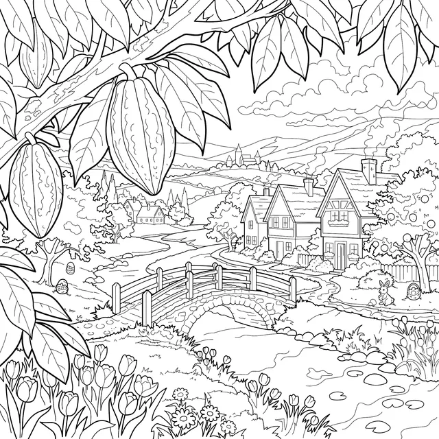 Ai1376_Trees_river_house_field