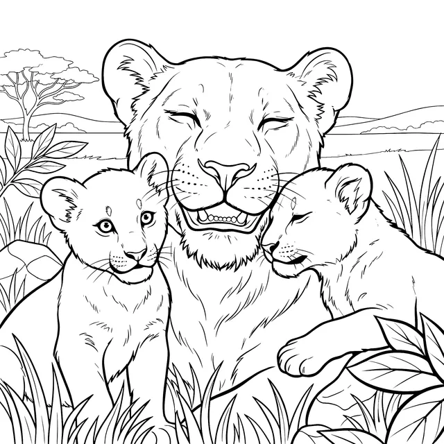 Warm Lion Group Scene