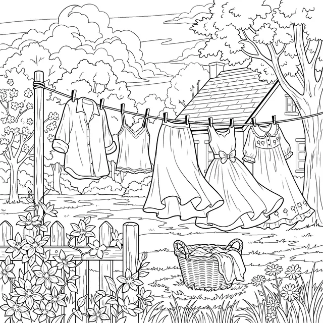 Outdoor Clothes - Drying Beauty