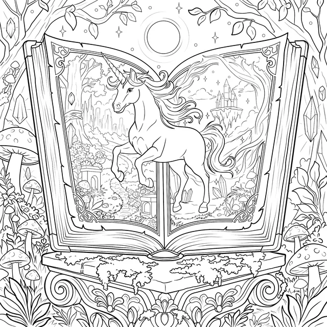 Fantasy Unicorn Book