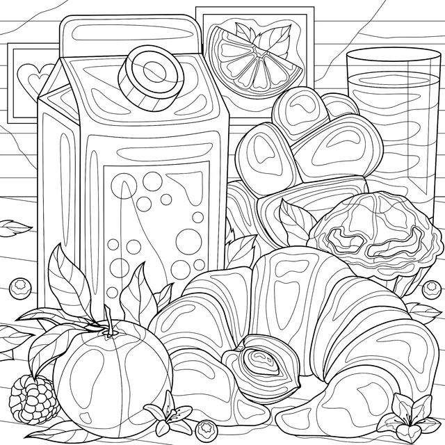 Delicious Breakfast Illustration