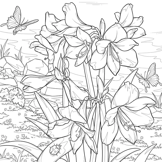 Butterflies among Flowers