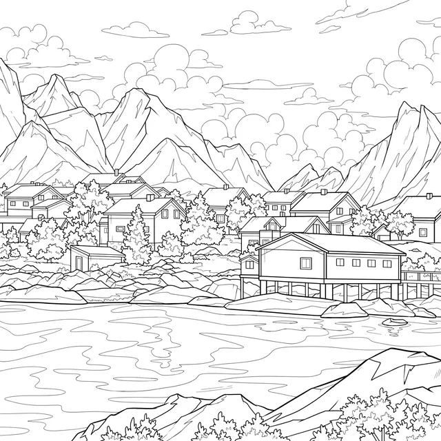 Beautiful Lakeside Village