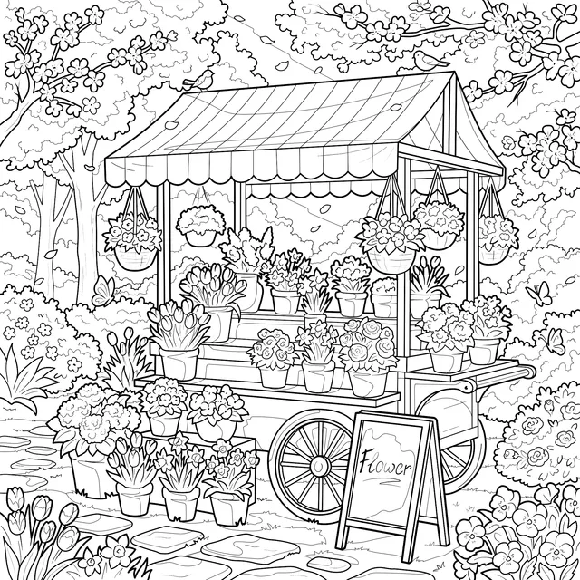Spring Flower Stall