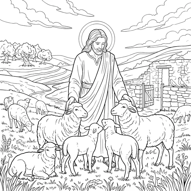 Jesus and the Sheep