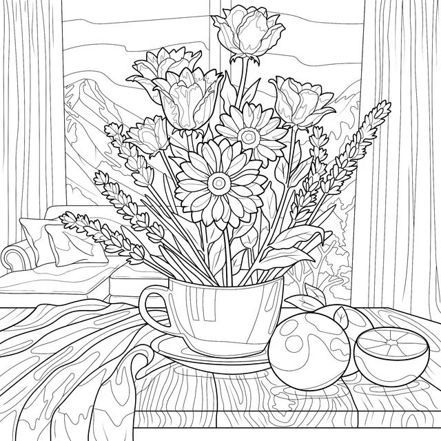 Indoor Flower Still Life