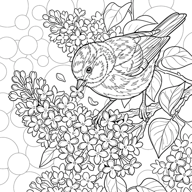 Bird and Flower Picture