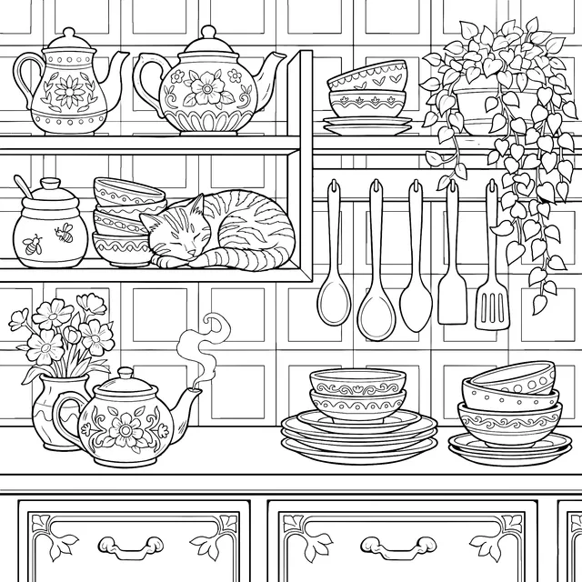 Cozy Kitchen Scene