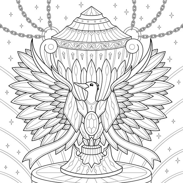 Fantasy Divine Bird Illustration