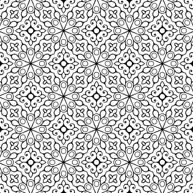 Colorful Geometric Floral Pattern