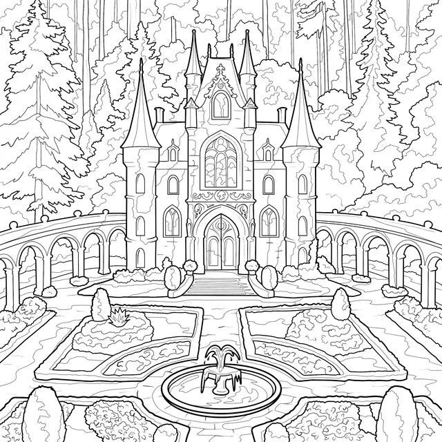 Enchanting Forest Castle