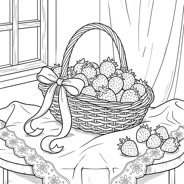 Basket Full of Strawberries