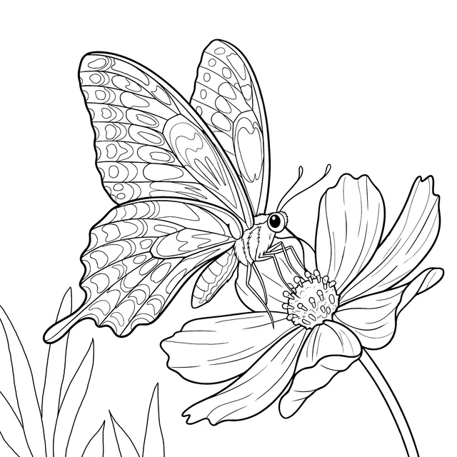 Butterfly and Flower