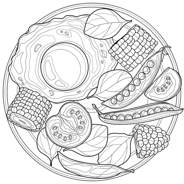 Rich Breakfast Illustration