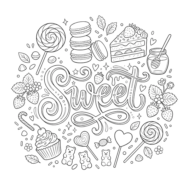 Sweet Candies and Desserts