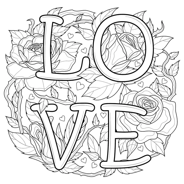 Love Surrounded by Roses
