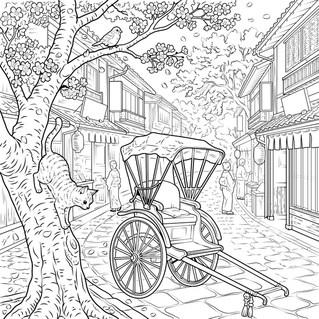 Spring Scene in an Ancient Alley