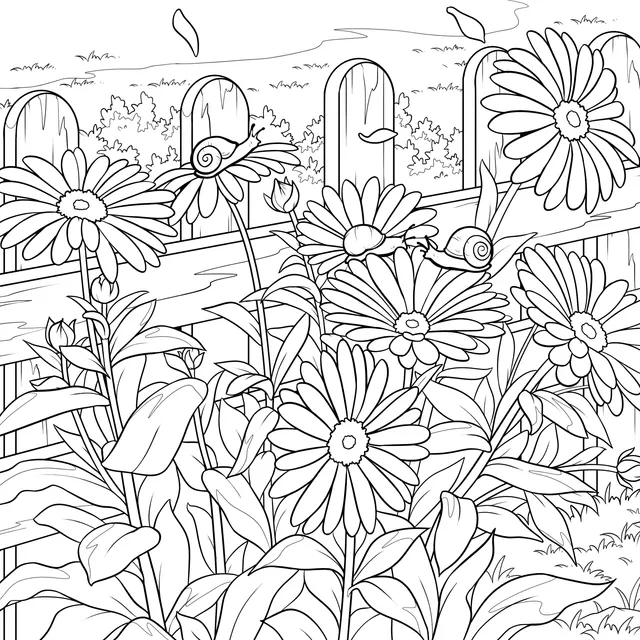 蜗牛与野花